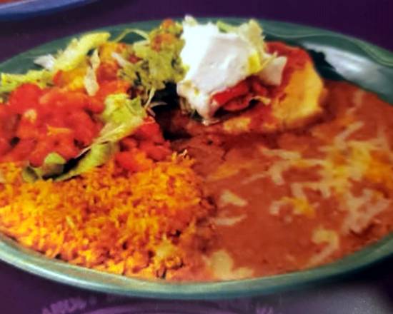 Order Cancun Chimichanga food online from Ixtapa Grill Family Mexican Restaurant store, Hamden on bringmethat.com