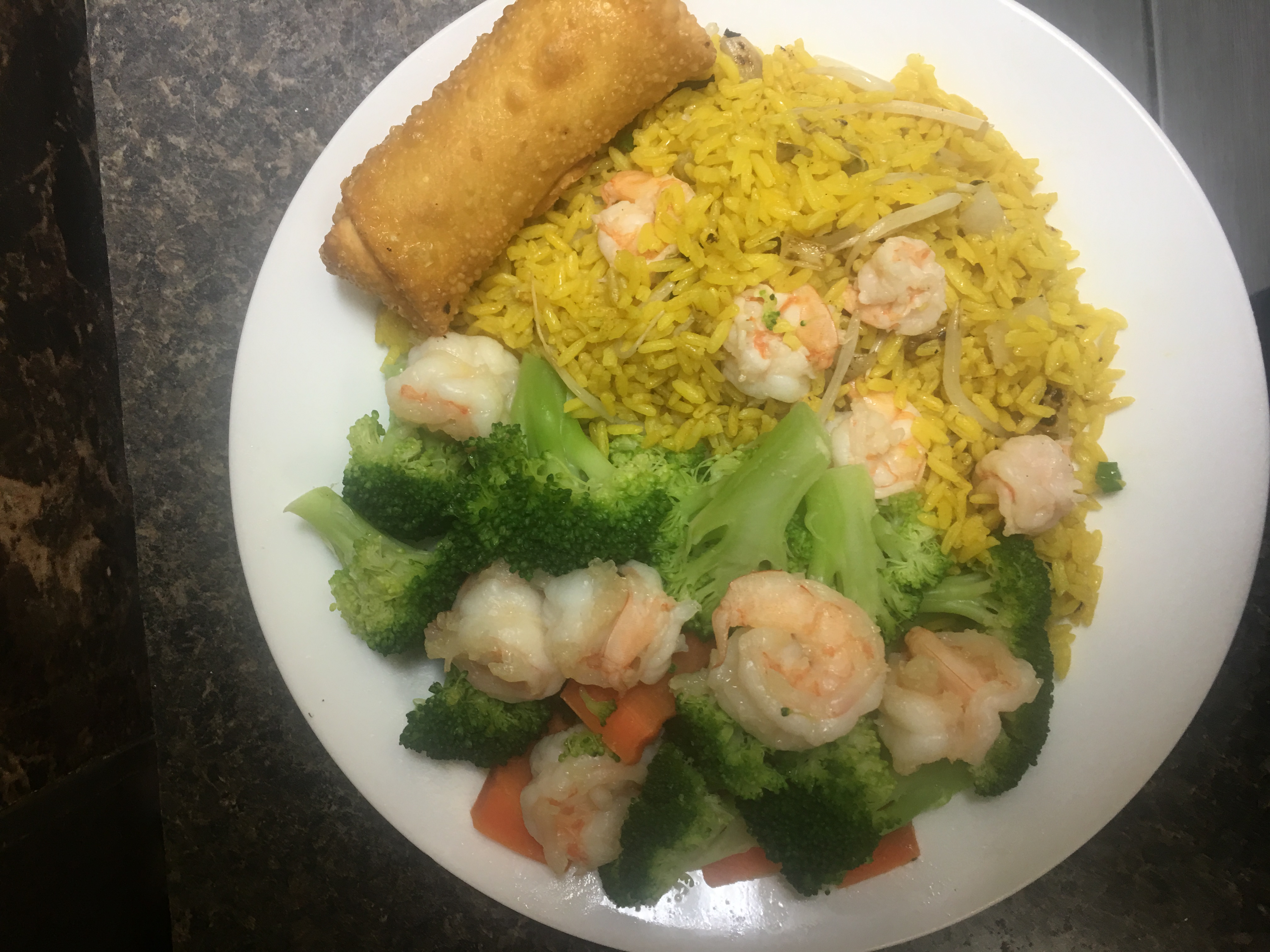 Order 17. Steamed Broccoli with Shrimp Dinner Combo food online from Thai-Nese Fusion store, Lyndhurst on bringmethat.com