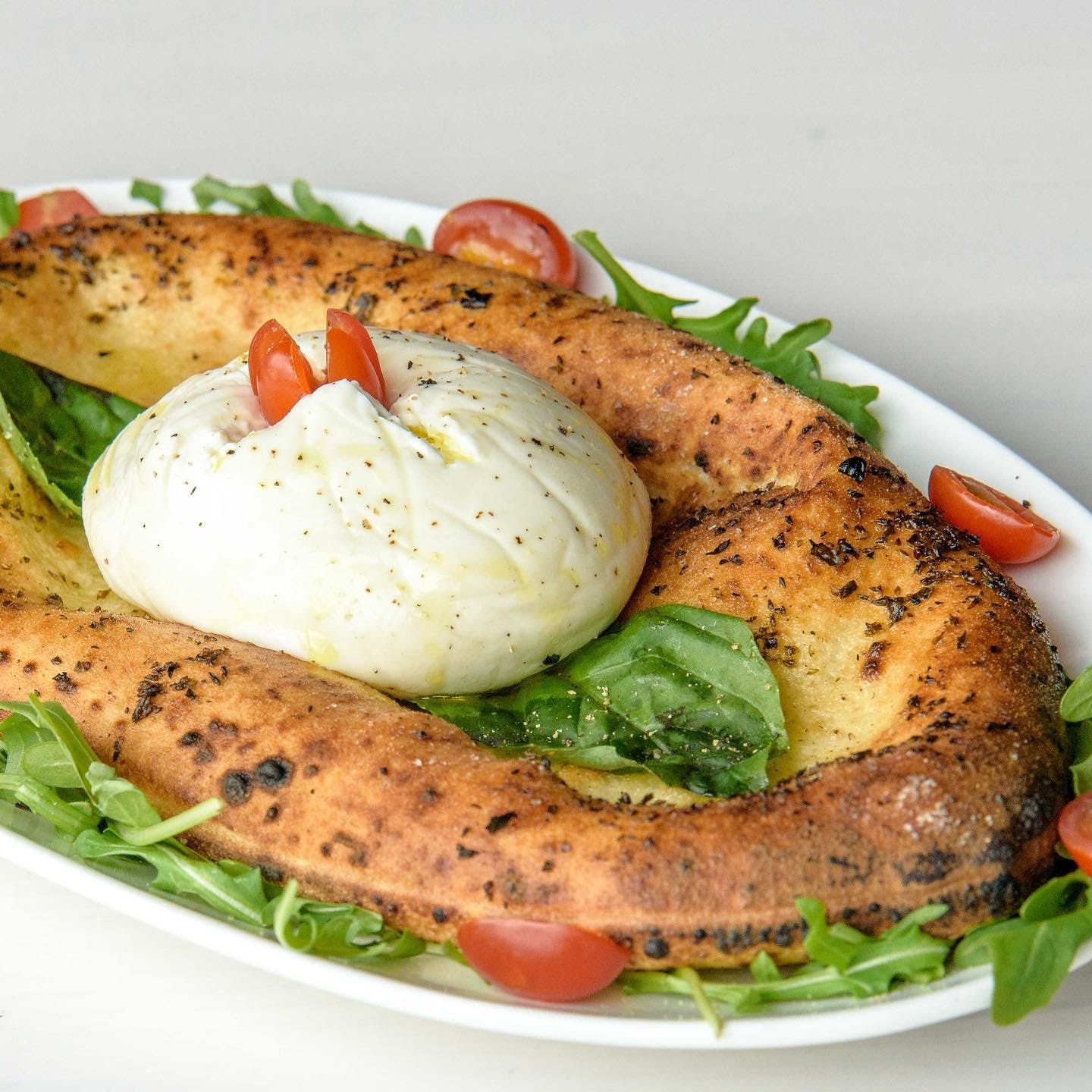 Order Burrata - Appetizer food online from Forno Rosso Pizzeria Napoletana West Loop store, Chicago on bringmethat.com