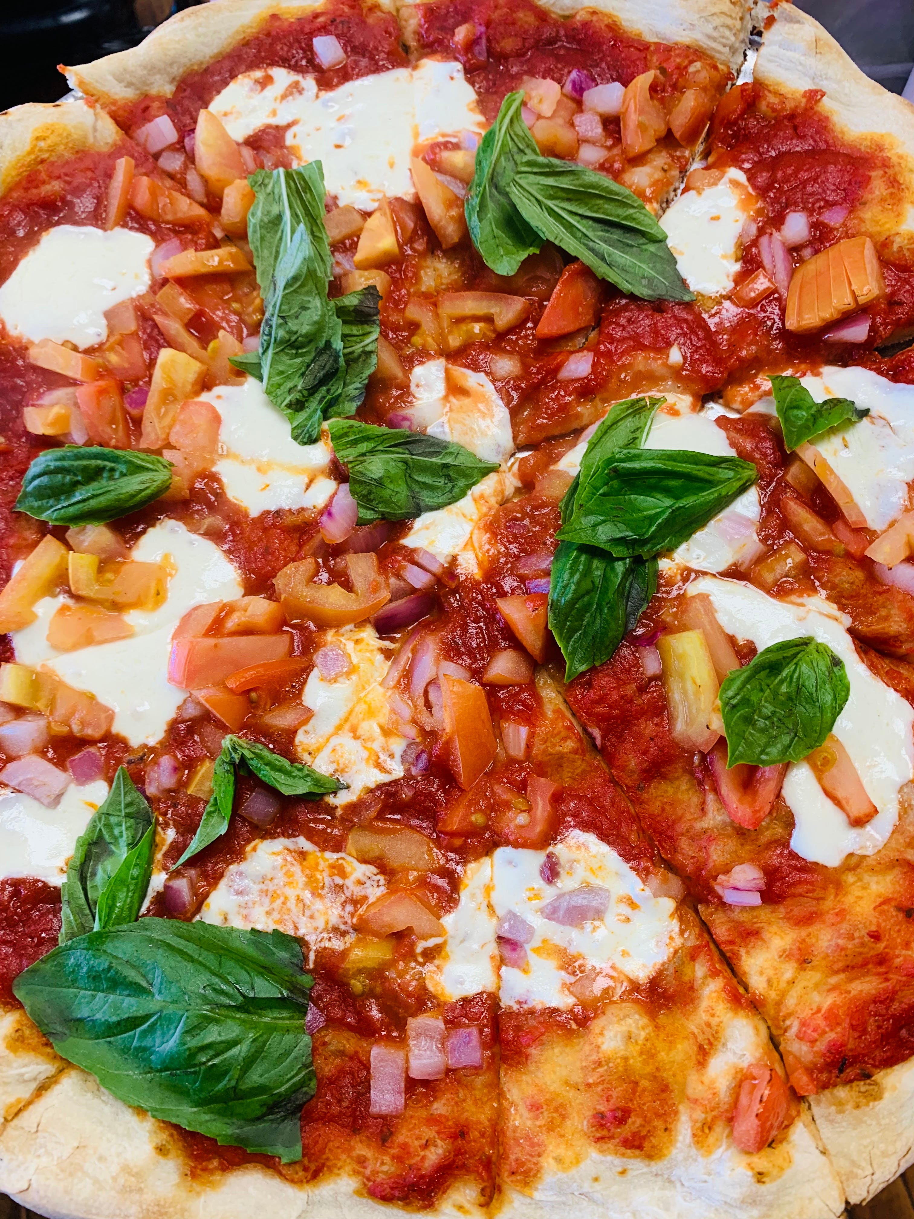 Order Caprese Pizza - 12" (6 Slices) food online from Pizza Di Roma & Pasta store, Martin on bringmethat.com