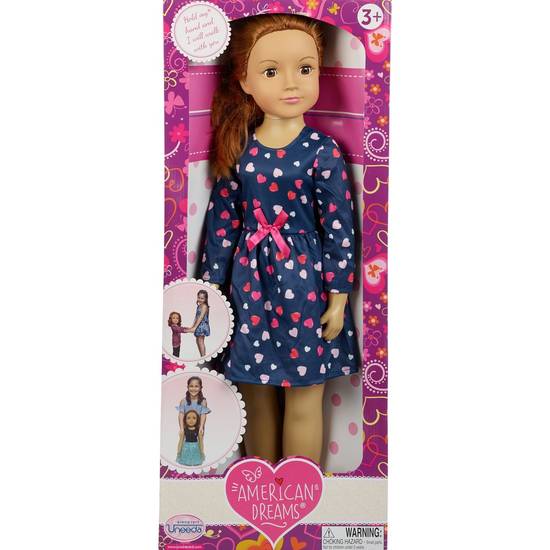 Order Uneeda American Dreams Walk With Me Doll, 28 in, Medium Skin Tone food online from CVS store, OLMSTED TOWNSHIP on bringmethat.com