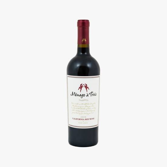 Order Menage a Trois Red Blend food online from Goodie Liquor And Wine store, Santa Monica on bringmethat.com