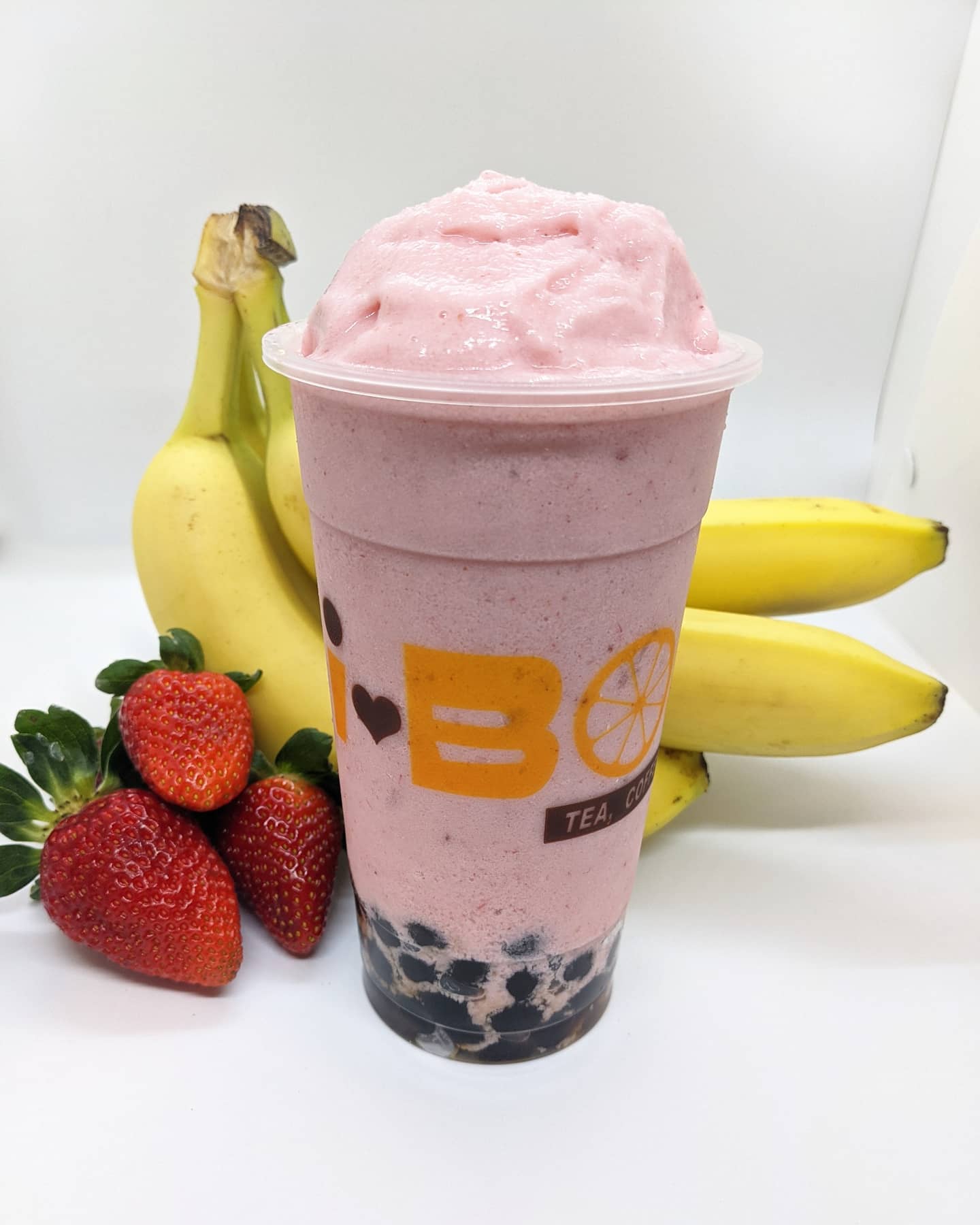 Order Strawberry Banana Smoothie food online from I Heart Boba store, Houston on bringmethat.com