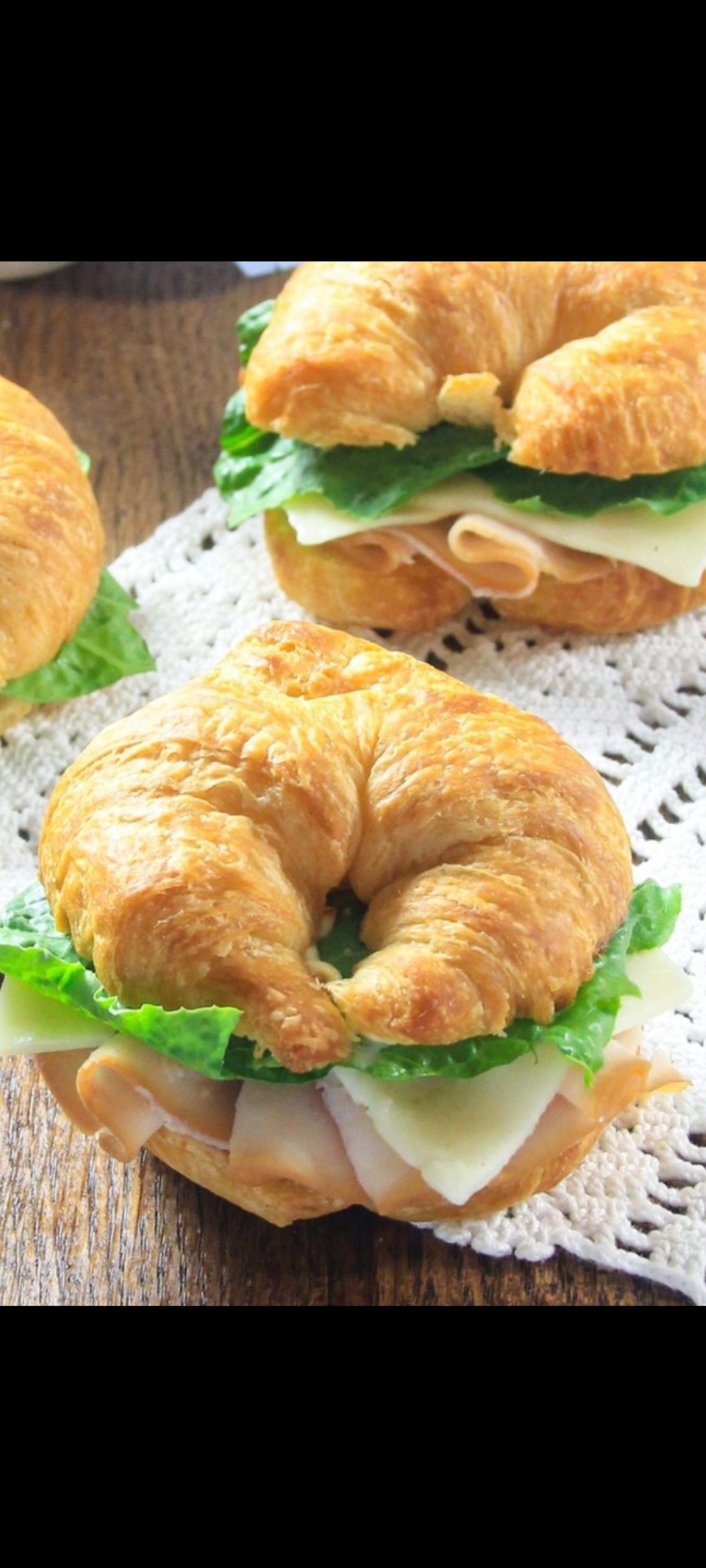 Order Create Your Own Croissant Gourmet Sandwich (choose your favorite dressing, meat & cheese Add-ons Extra) food online from American Gourmet Foods Deli store, New York on bringmethat.com