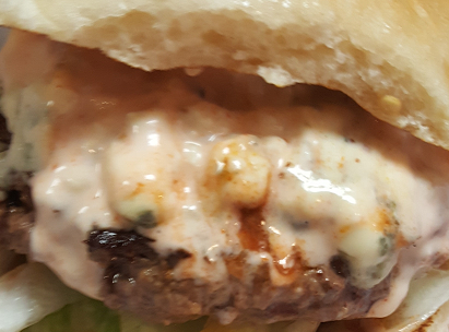 Order Buffalo Bleu Cheese Burger food online from Cheeburger Cheeburger store, Buffalo on bringmethat.com