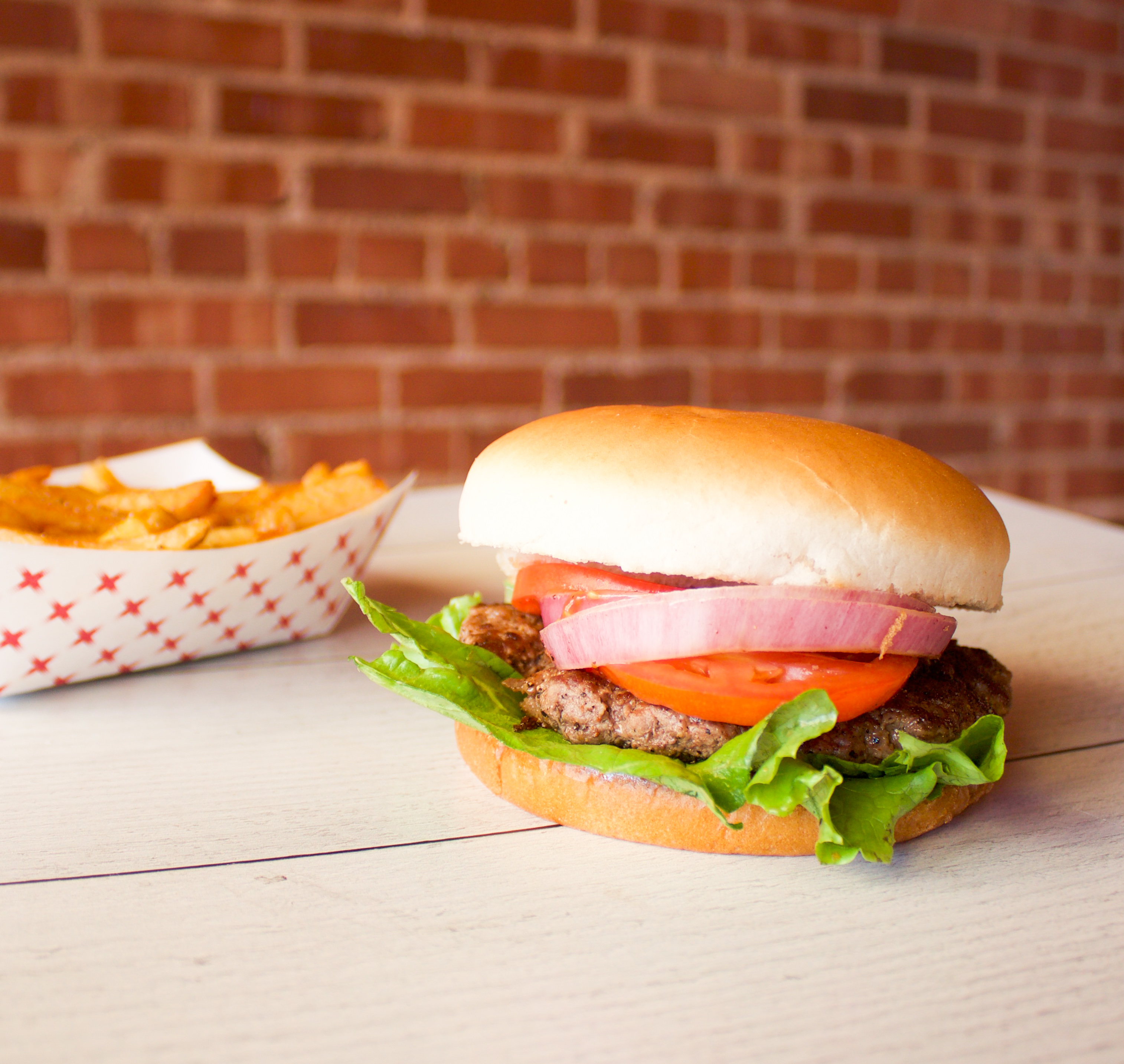 Order The Classic Burger food online from The Garage store, Denton on bringmethat.com