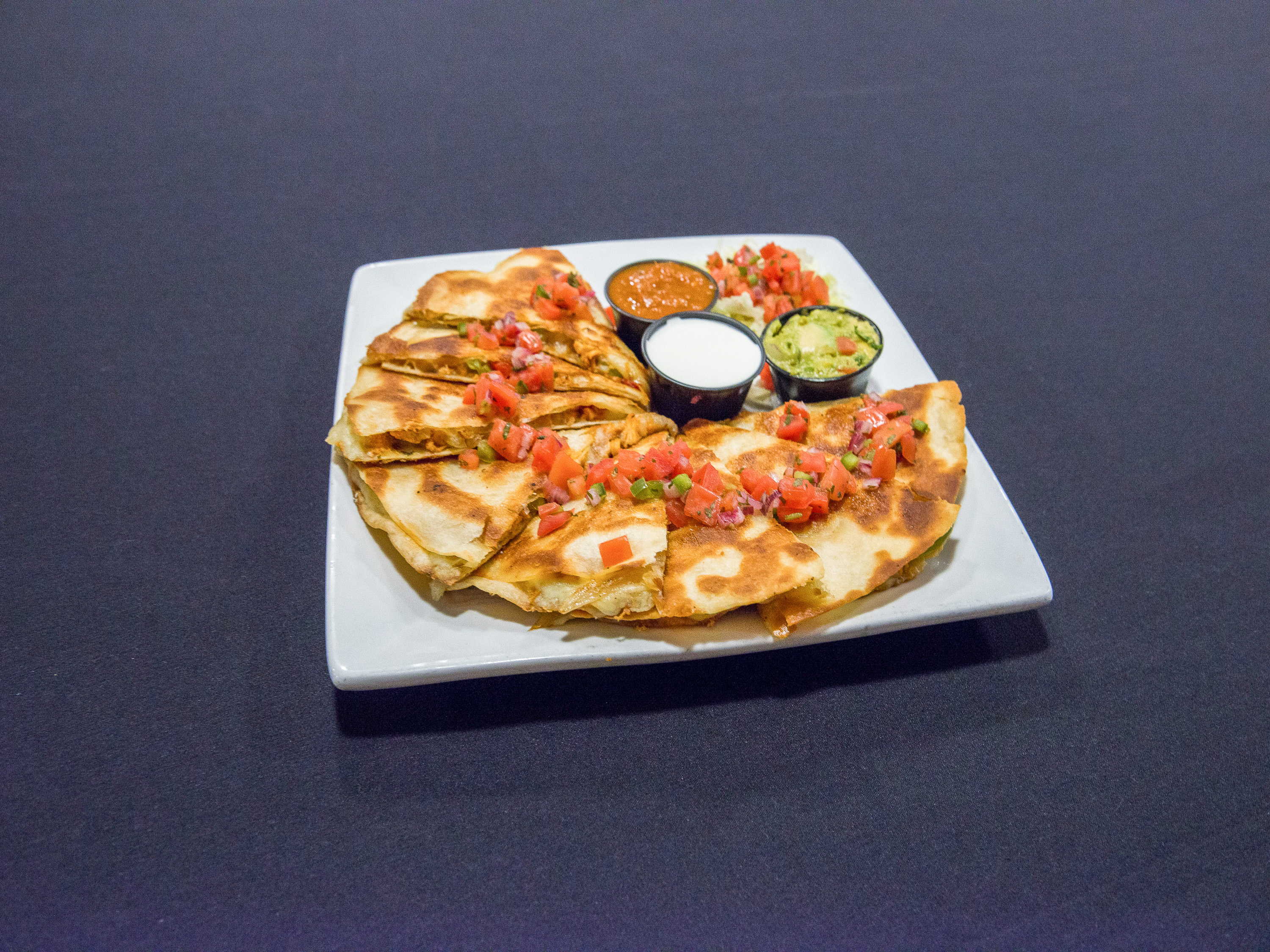 Order Chicken Tinga Quesadilla food online from Point Bar and Grill store, Columbus on bringmethat.com
