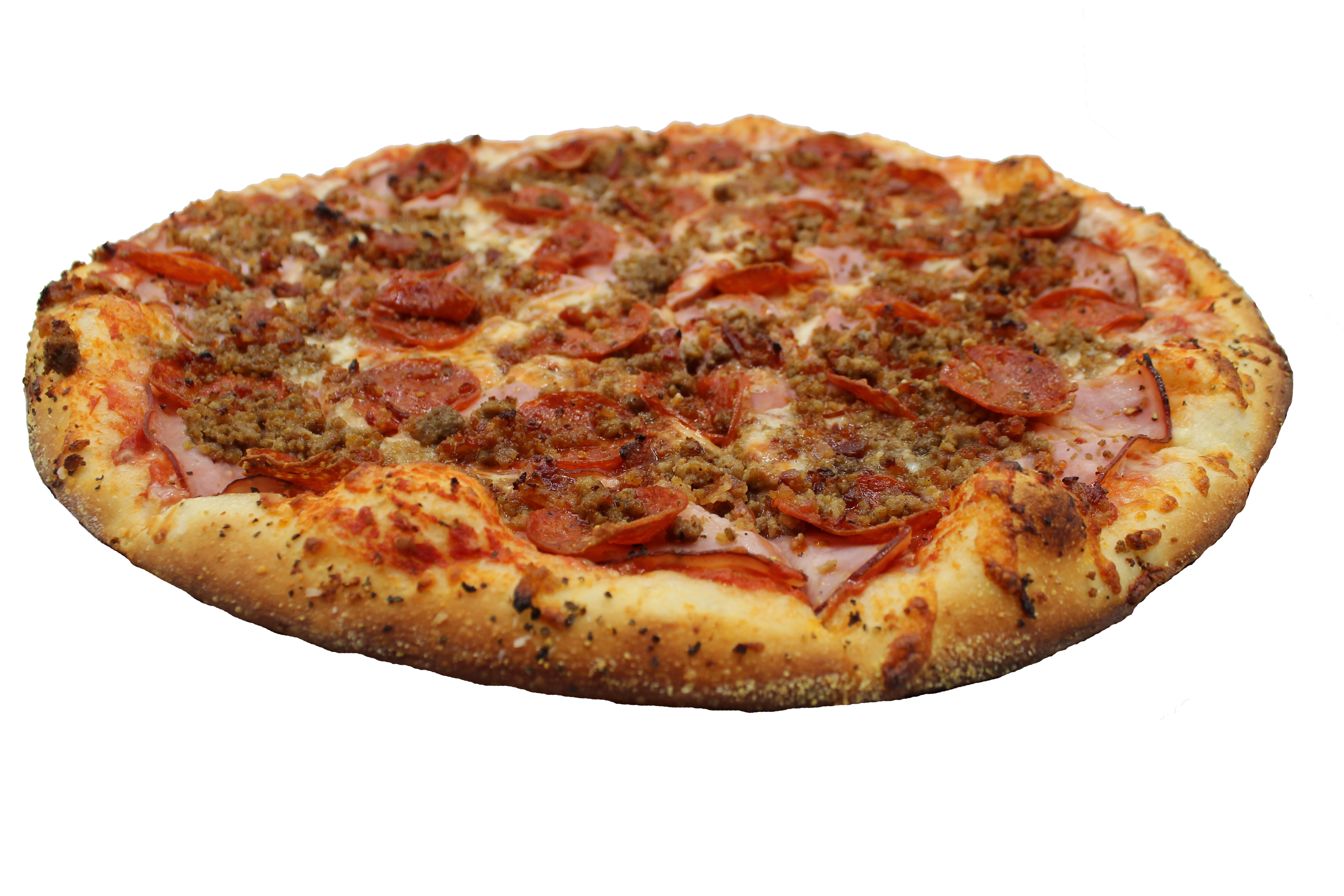 Order The Meateor Pizza food online from Blue Moon Pizza store, Marietta on bringmethat.com