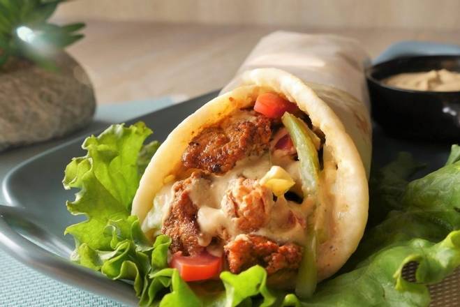 Order Chicken Shawarma Sandwich food online from Halal Kitch store, Egg Harbor on bringmethat.com