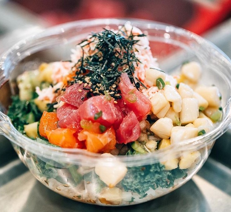 Order FISH TRIO POKE food online from Cbowls Poke store, Irving on bringmethat.com