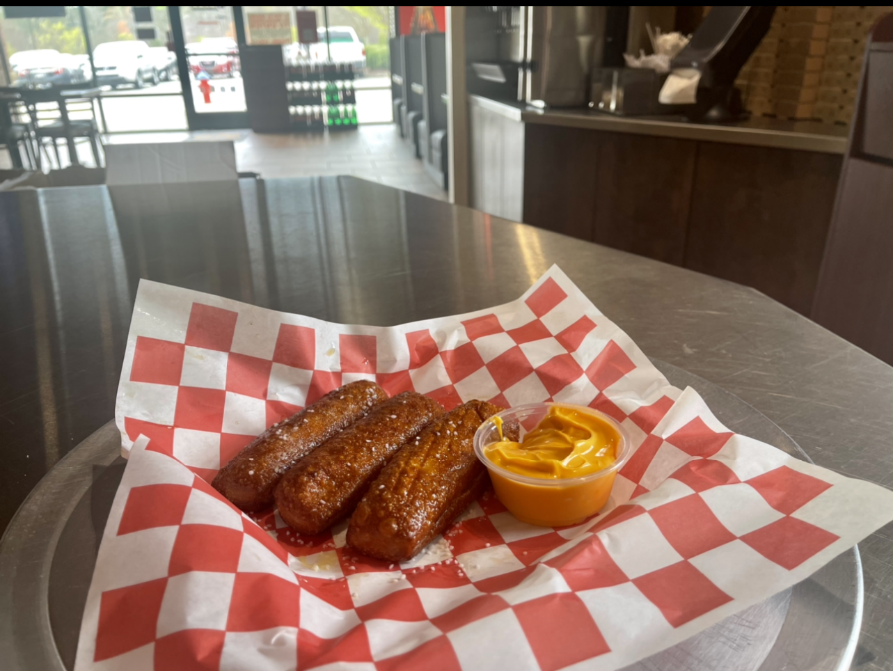 Order Stuffed Pretzel Sticks food online from Johnny's Pizza store, Cary on bringmethat.com