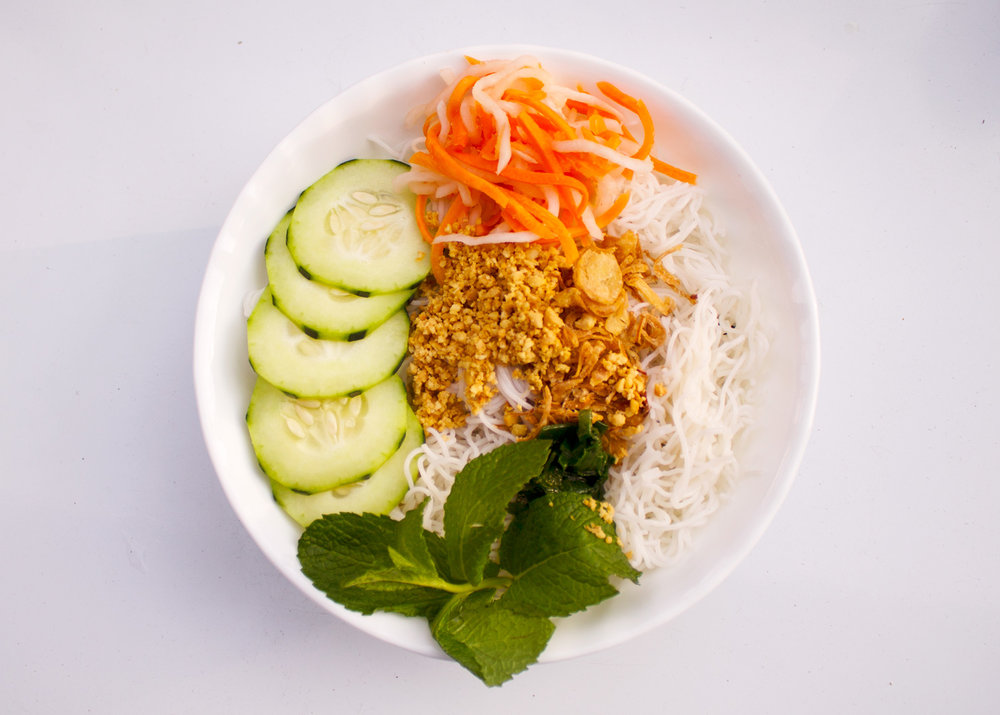 Order Rice Vermicelli Salad food online from Hanco's Bubble Tea & Vietnamese Sandwich store, Brooklyn on bringmethat.com