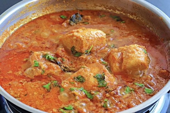 Order Fish Curry food online from King of Tandoor Fine Indian Restaurant store, Philadelphia on bringmethat.com