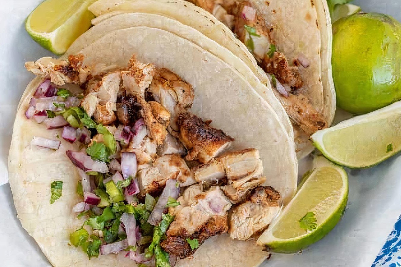 Order  - Grilled Chicken Taco food online from Taqueria Y Pupuseria store, Larkspur on bringmethat.com