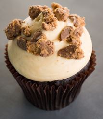 Order Peanut Butter Cup Cupcake food online from Small Cakes Aurora store, aurora on bringmethat.com