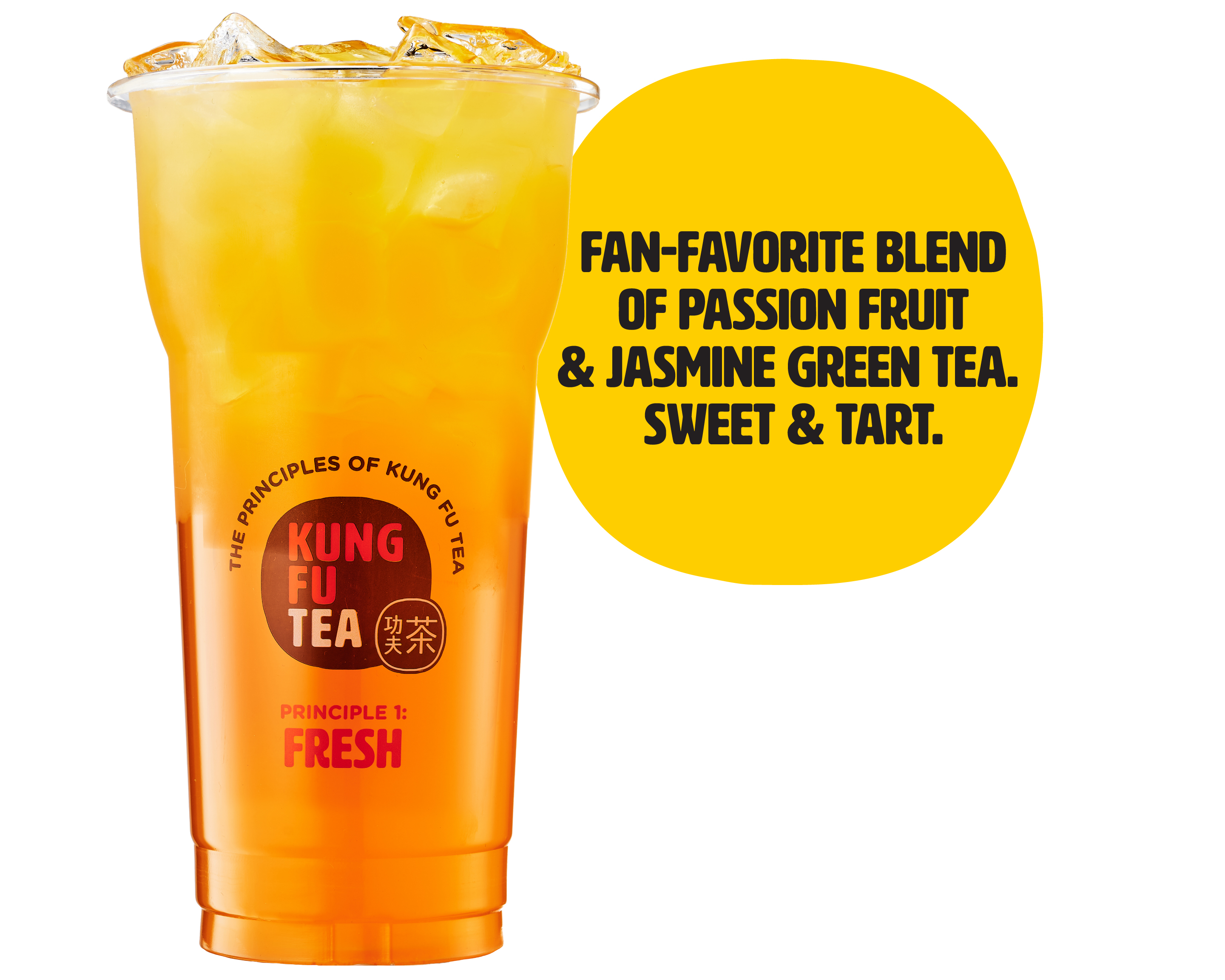 Order Passion Fruit Green Tea food online from Kung Fu Tea store, Cleveland on bringmethat.com