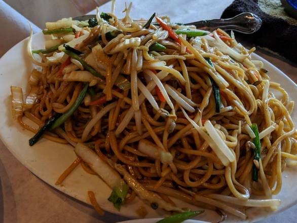 Order Pan Fried Noodle (Extra Large) food online from Lao Sze Chuan store, Downers Grove on bringmethat.com