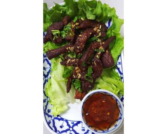 Order Thai Beef Jerky food online from Tomyumkung Thai Cafe store, Carrollton on bringmethat.com