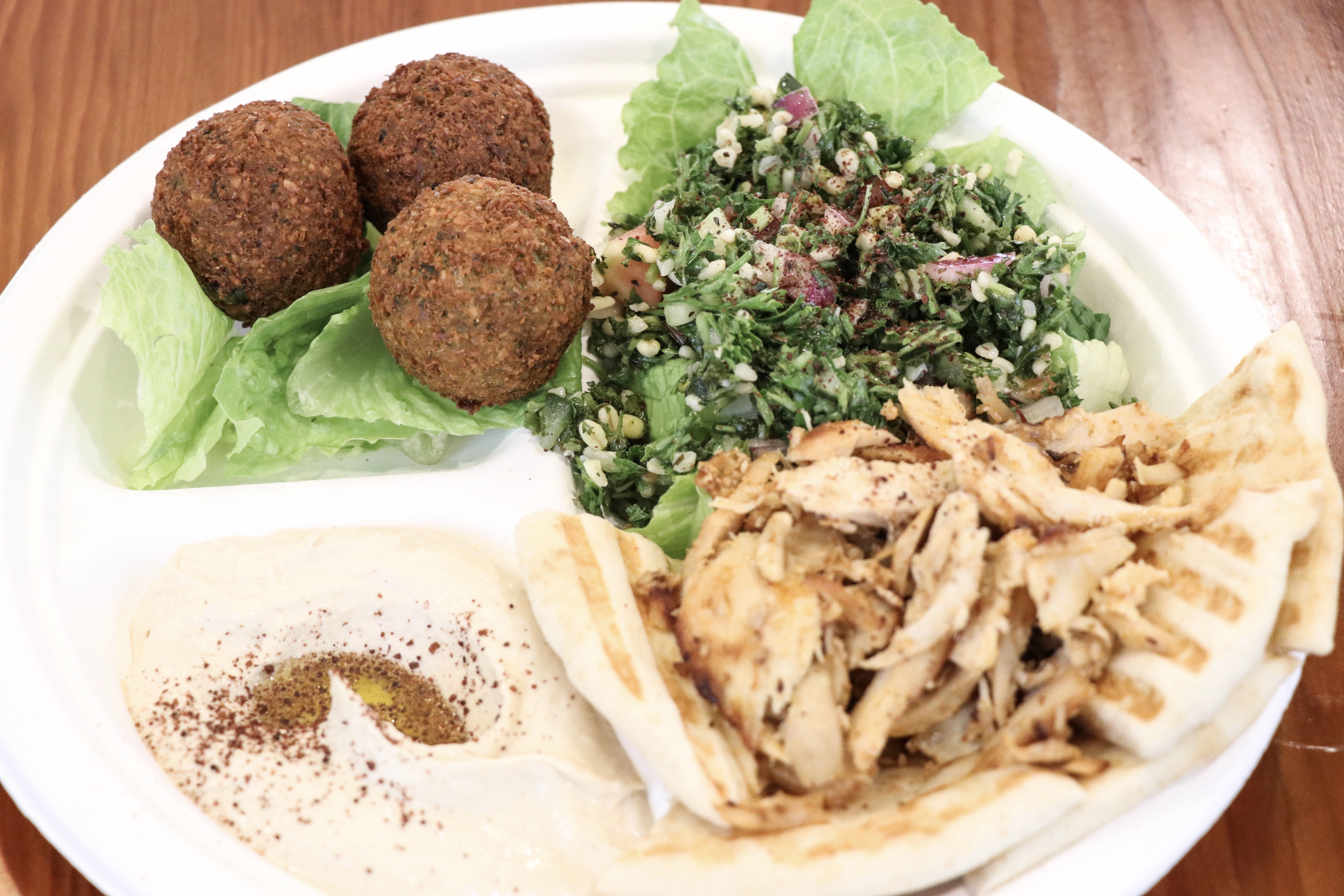 Order Lebanese Platter food online from Jasmin & Olivz store, Raleigh on bringmethat.com