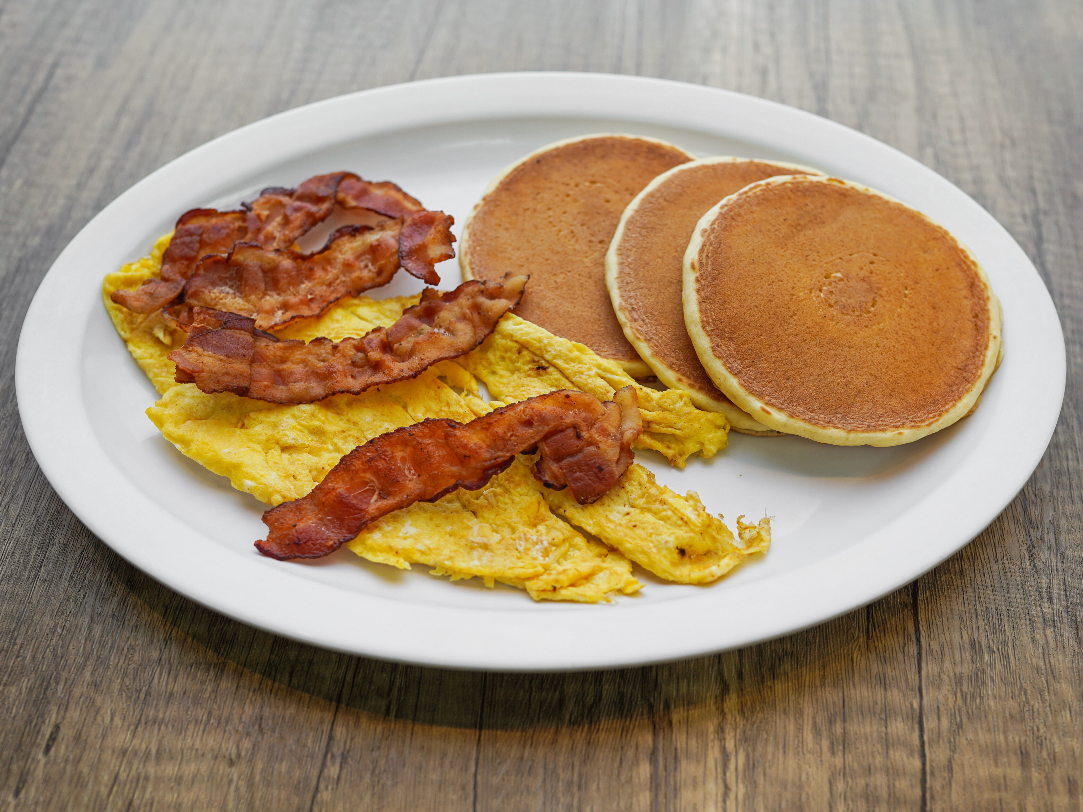 Order 5. Pancakes meat egg and cheese food online from Market City store, Newark on bringmethat.com