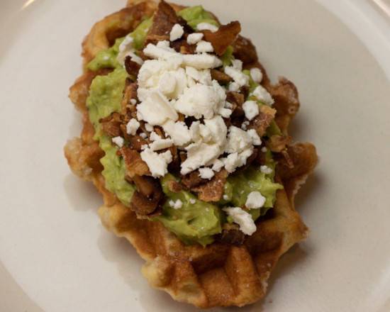 Order Avo-Waffle food online from Quinta Luna Cafe store, San Diego on bringmethat.com