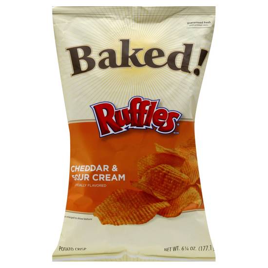 Order Ruffles Baked Potato Crisps Cheddar & Sour Cream (6.25 oz) food online from Rite Aid store, Eugene on bringmethat.com