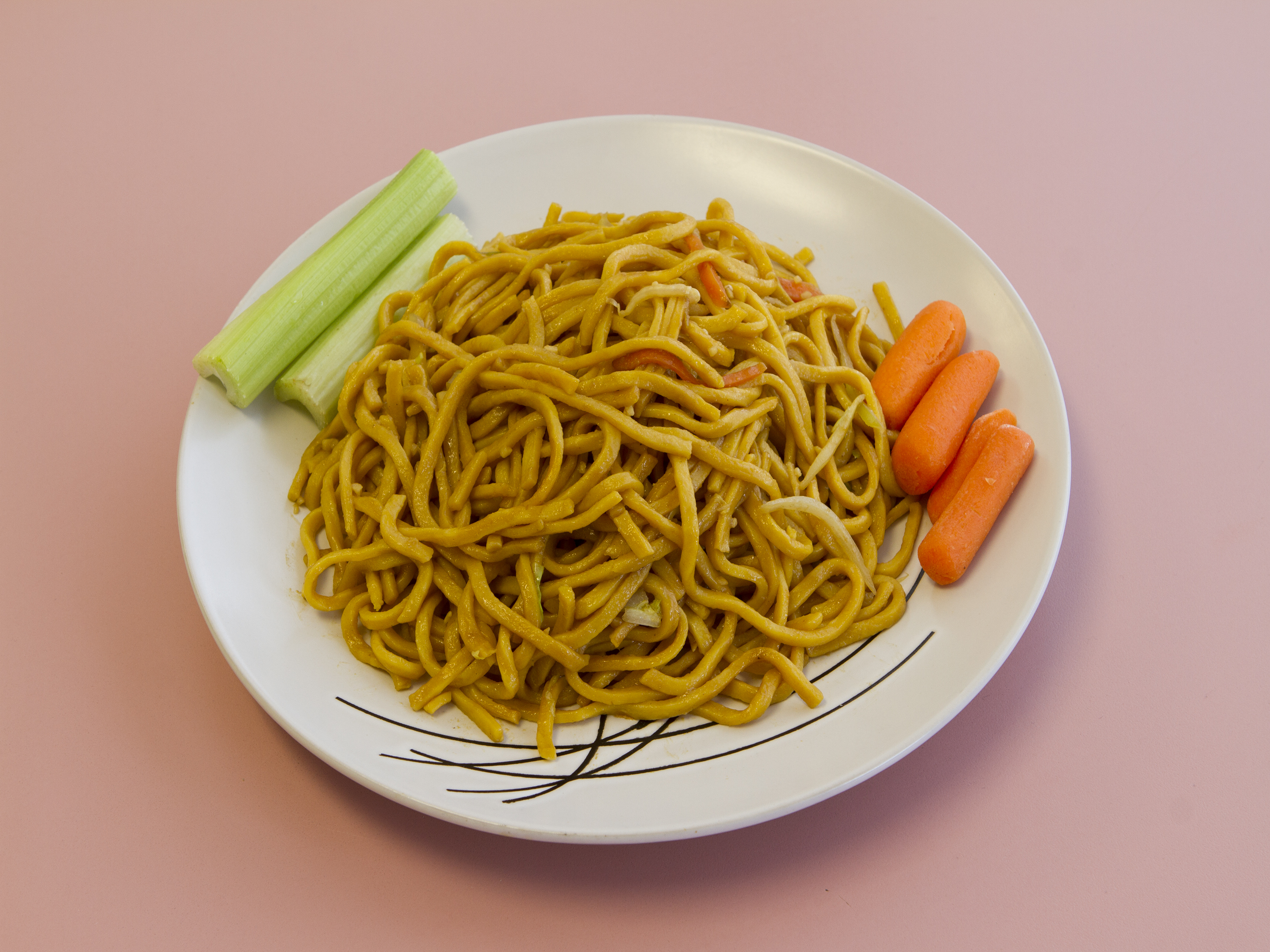 Order 24. Vegetable Lo Mein food online from li's china buffet store, Martinsville on bringmethat.com
