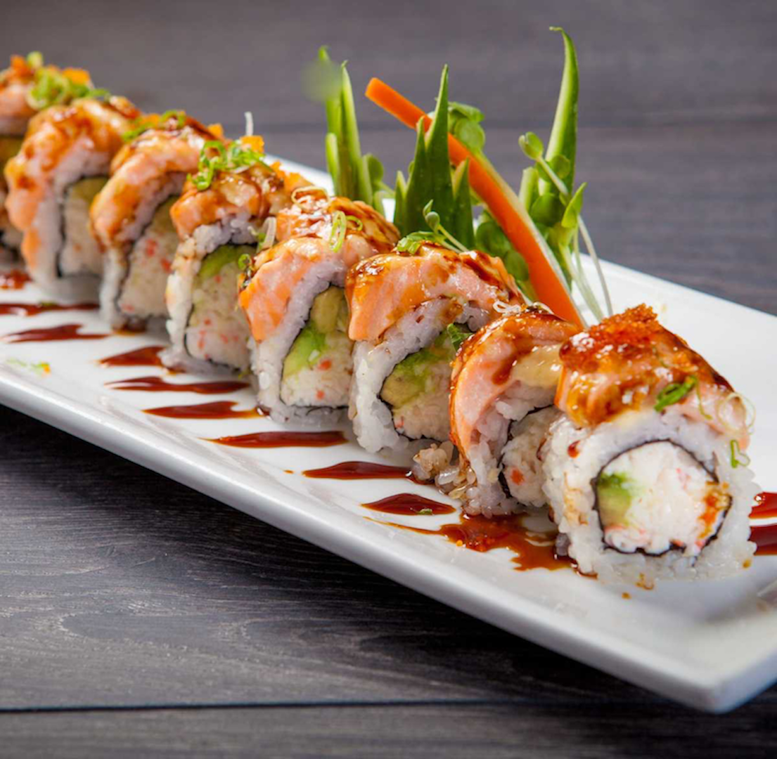 Order Baked Salmon Roll food online from Sushi Q store, Los Angeles on bringmethat.com