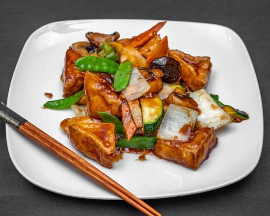 Order Chinese Mushroom & Bamboo Shoots with Tofu food online from King Shing store, Ann Arbor on bringmethat.com