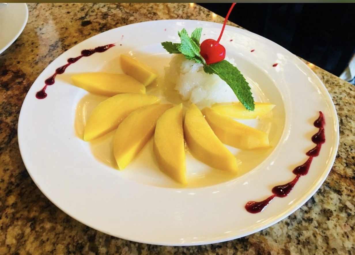 Order Mango sweet sticky rice food online from Brown Sugar Cafe store, Boston on bringmethat.com