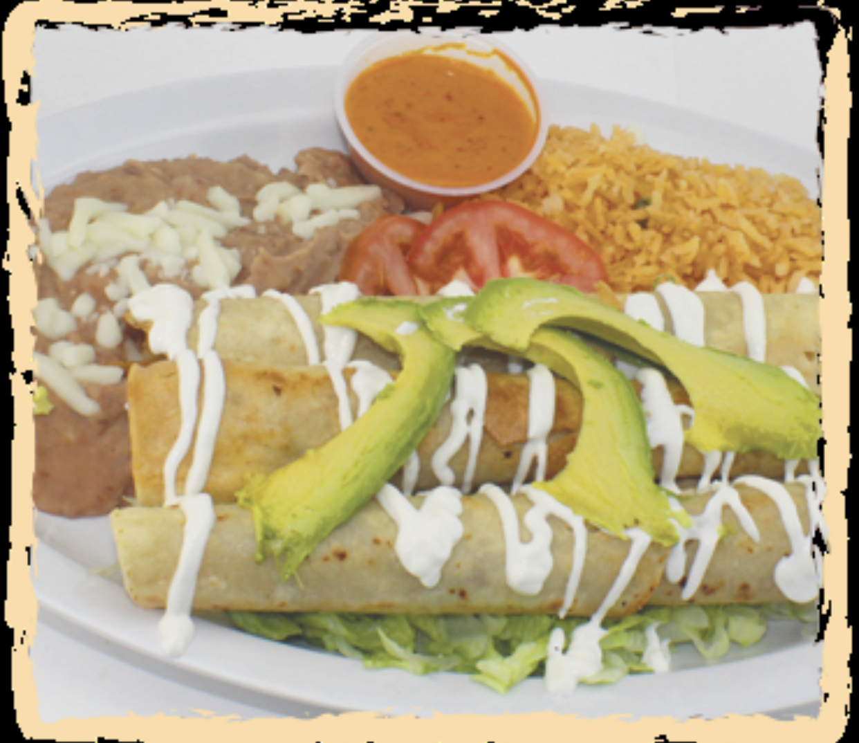 Order Flautas food online from Gordi-Buena Mexican Restaurant store, Commerce City on bringmethat.com