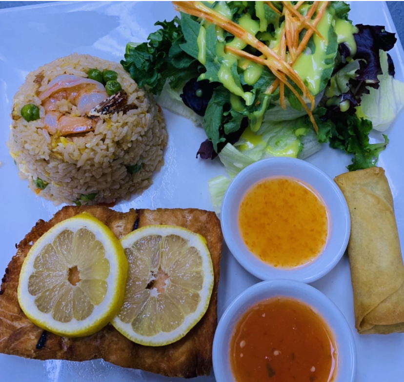 Order H. Grilled Salmon food online from Smile Thai store, Harbor City on bringmethat.com