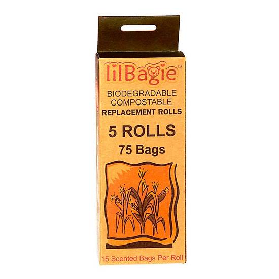 Order lilBagie™ 5-Pack Scented Bag Replacement Rolls food online from Buybuy Baby store, Franklin on bringmethat.com