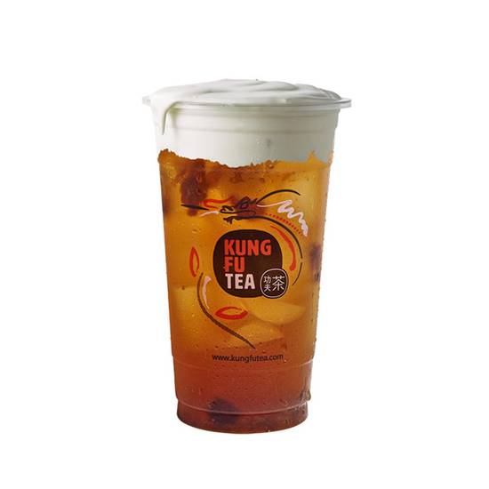 Order Jujube Tea Milk Cap food online from Kung Fu Tea store, Norfolk on bringmethat.com