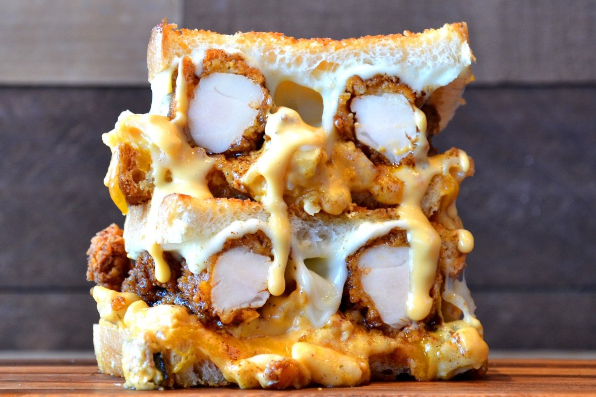Order Nashville Hot Chicken Grilled Cheese food online from American Grilled Cheese Company store, Houston on bringmethat.com