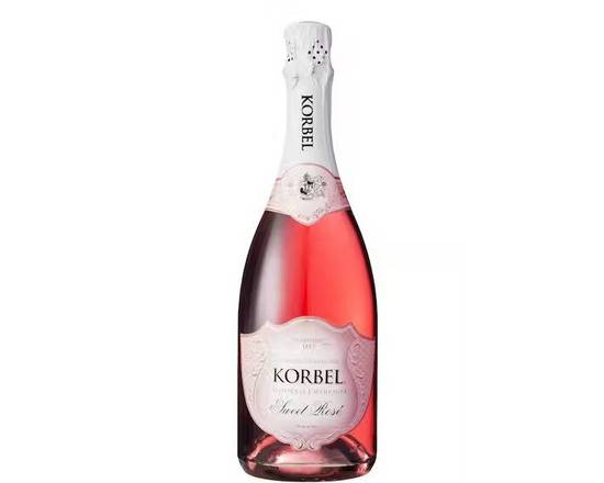 Order Korbel Sweet Rose, 750mL sparkling rose wine (12.0% ABV) food online from NEWBRIDGE WINES & SPIRITS CORP store, Levittown on bringmethat.com
