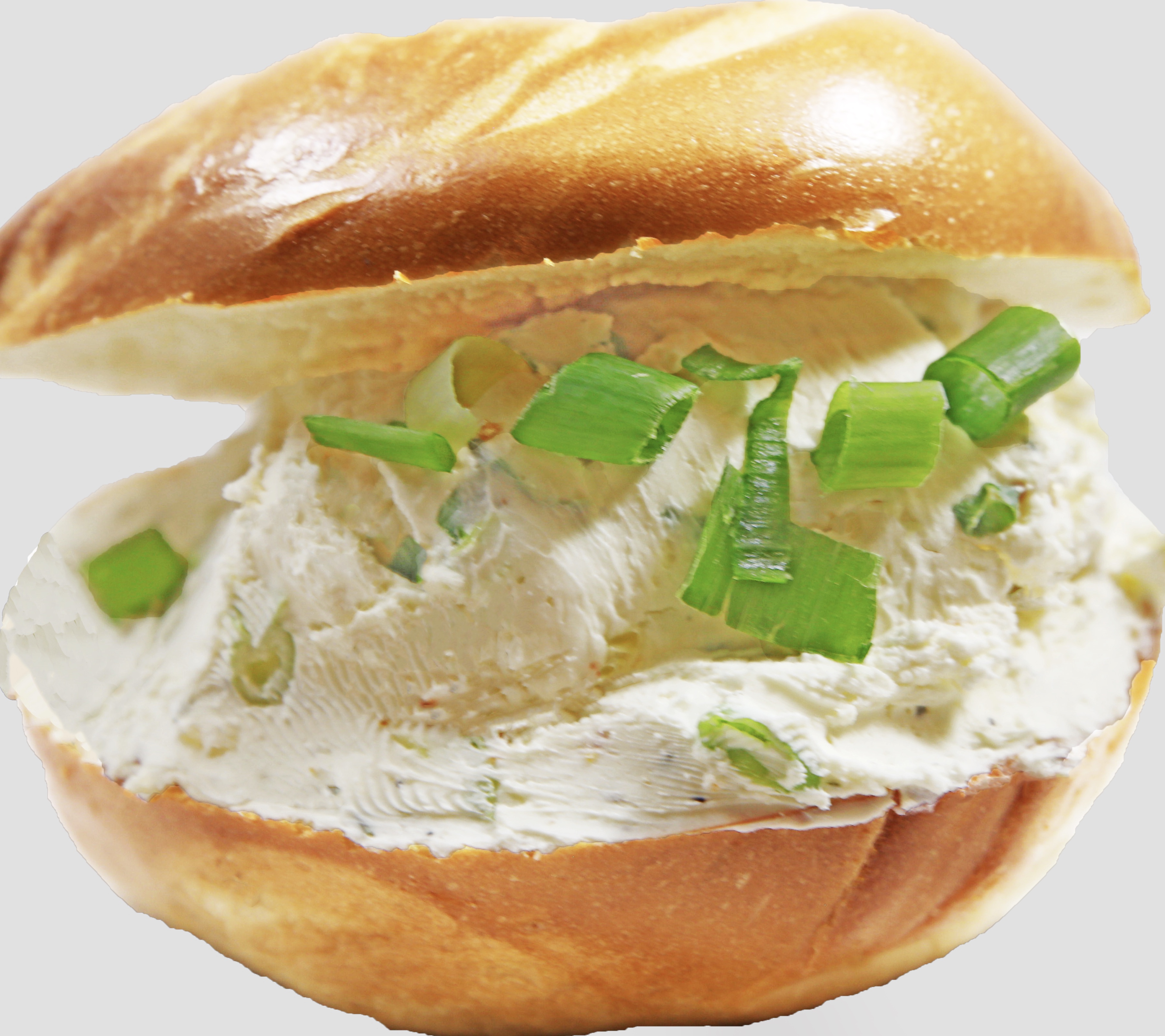 Order Scallion Flavored Cream Cheese Sandwich food online from Liberty Bagels store, New York on bringmethat.com