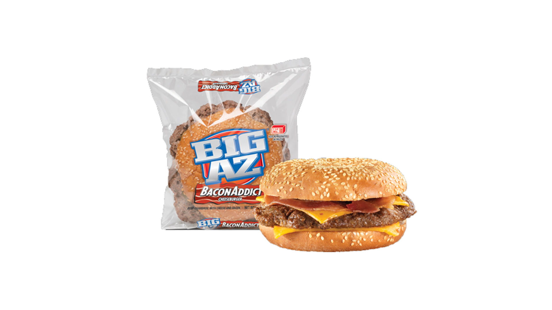 Order Bacon Addict Cheeseburger BIG AZ food online from Extramile store, Downey on bringmethat.com