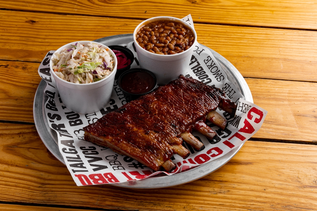 Order BBQ Rib Plate food online from Cali Comfort BBQ Restaurant & Sports Bar store, Spring Valley on bringmethat.com
