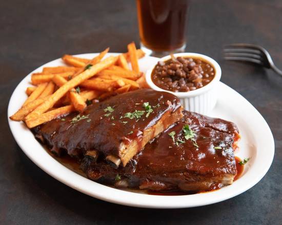 Order Full Rack Smokehouse Ribs Platter food online from Smokehouse store, Lansdale on bringmethat.com