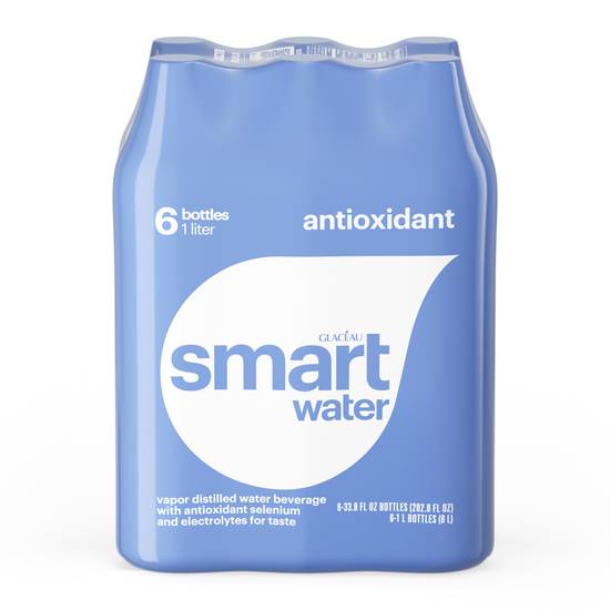 Order Smartwater Antioxidant Bottles, 33.8 OZ, 6 PK food online from CVS store, ROCKFORD on bringmethat.com