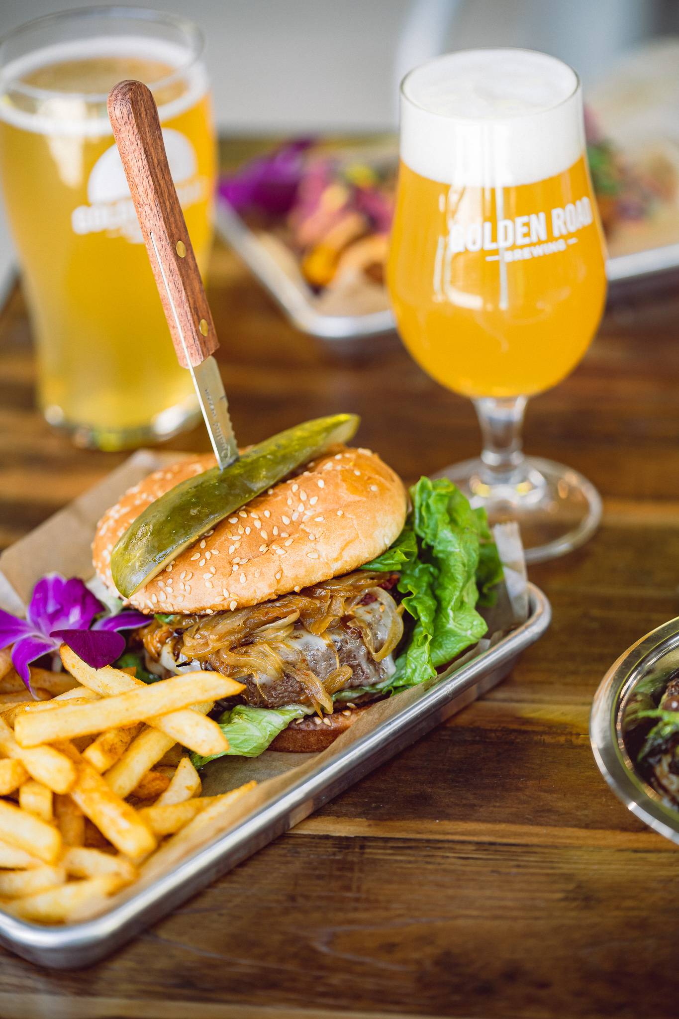 Order GRB Burger food online from Golden Road Brewing store, Huntington Beach on bringmethat.com