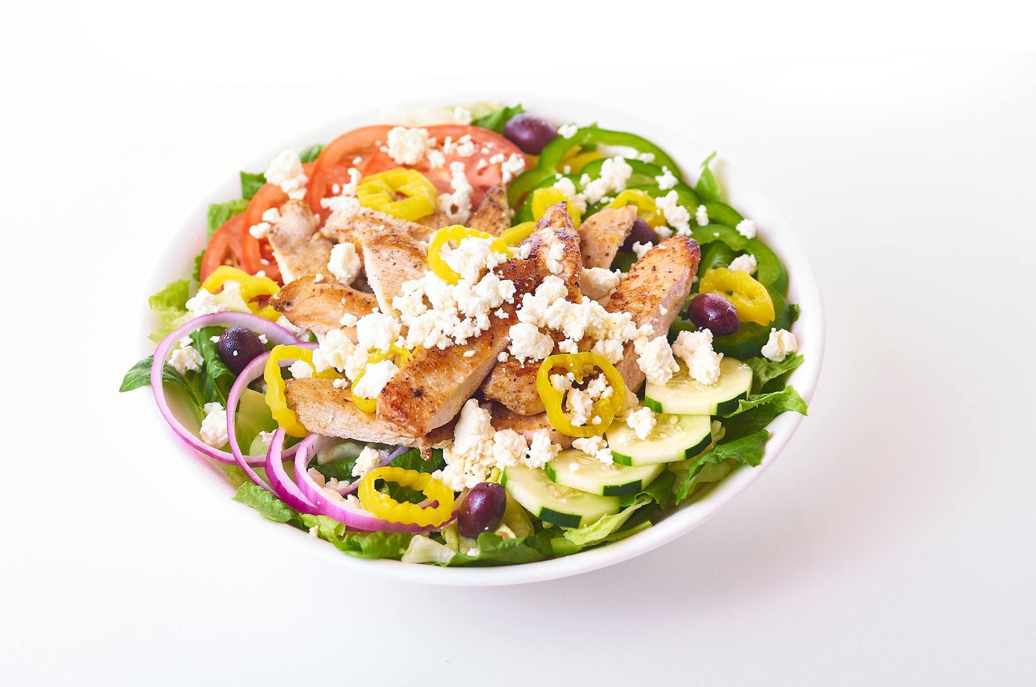 Order Grilled Chicken Salad - Salad food online from Paisano Pizza store, Vienna on bringmethat.com