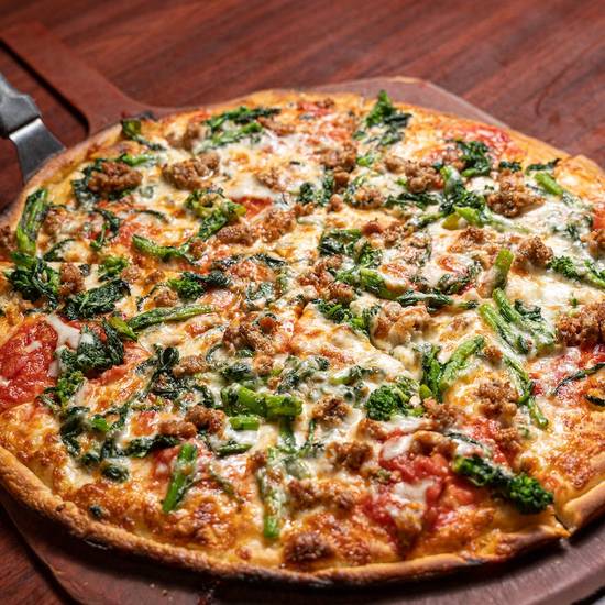 Order Broccoli Rabe & Sausage 16" food online from Anthony Coal Fired Pizza store, Lower Macungie on bringmethat.com