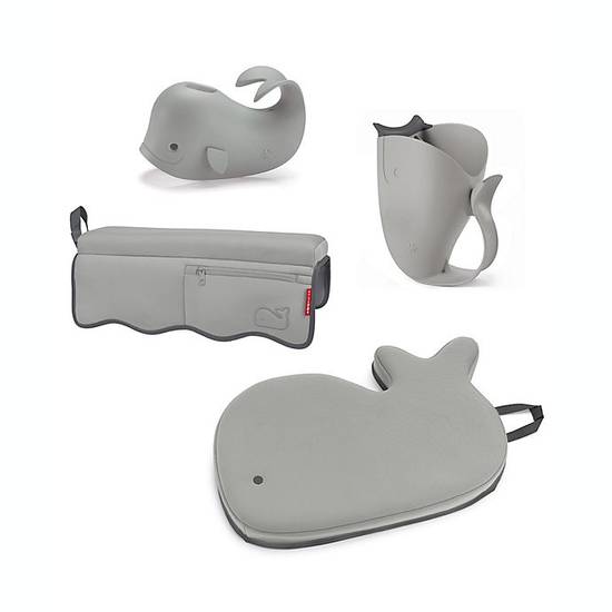 Order SKIP*HOP® Moby® 4-Piece Bath Time Essentials Kit in Grey food online from buybuy BABY store, Fresno on bringmethat.com
