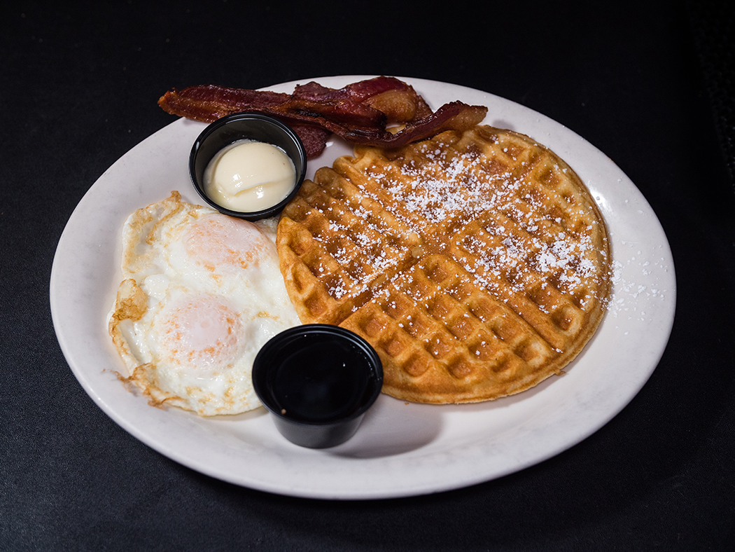 Order Waffle Combo food online from Cappy's Cafe store, Newport Beach on bringmethat.com