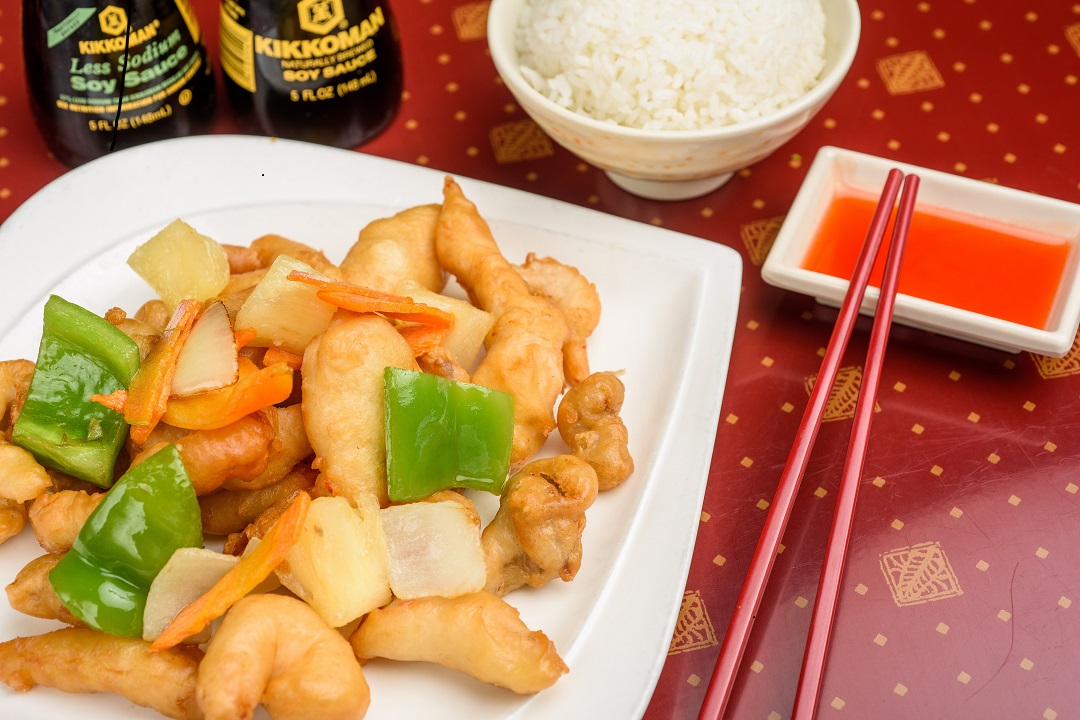 Order 1. Sweet and Sour Chicken food online from Ling Sushi store, Topeka on bringmethat.com