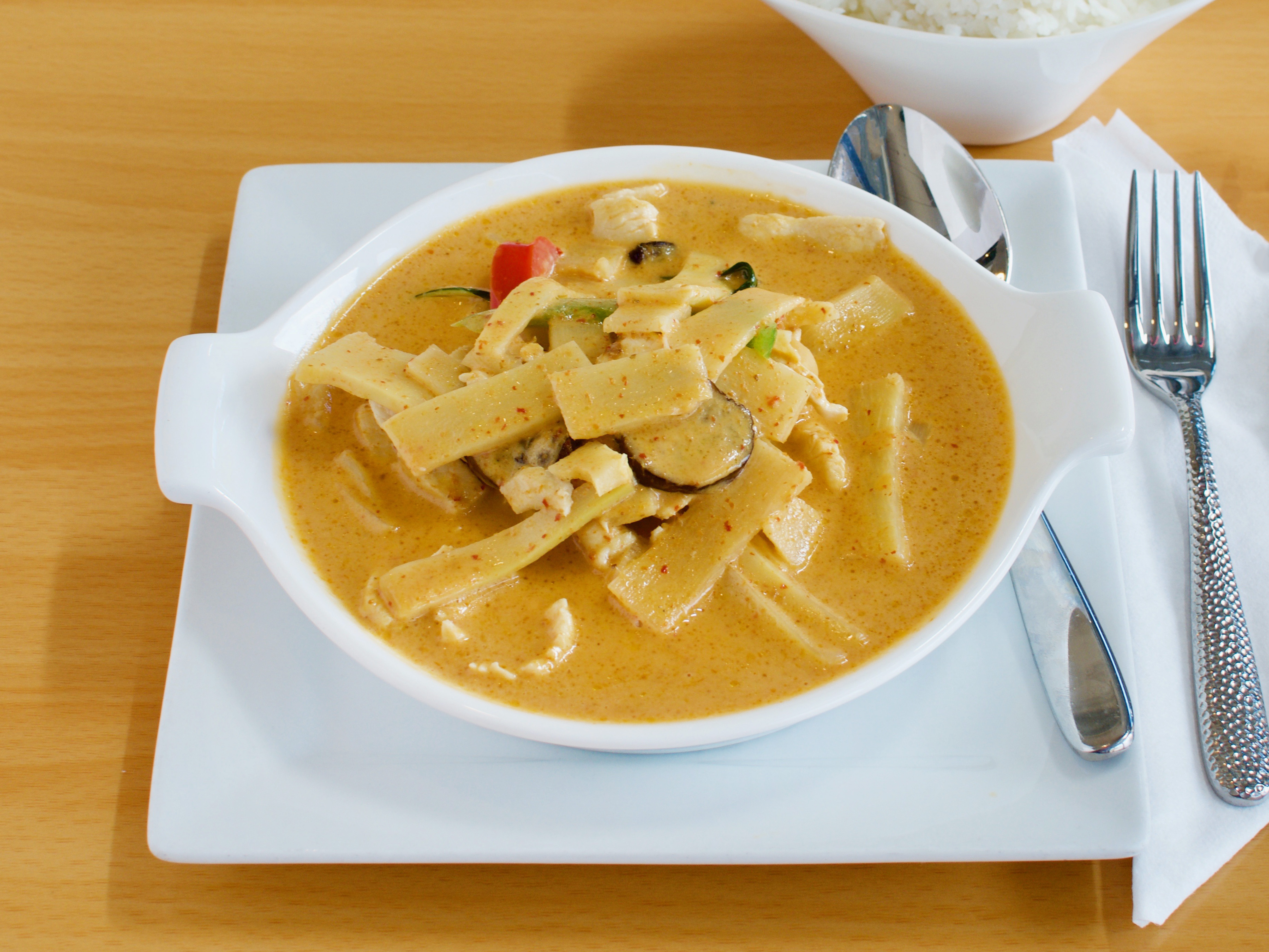 Order Red Curry food online from Supreme Thai Bistro store, Chantilly on bringmethat.com