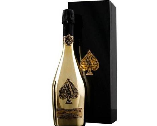 Order Armand de Brignac, Champagne Brut Ace of Spades (Gold Bottle) (NV) 750ml food online from House Of Wine store, New Rochelle on bringmethat.com