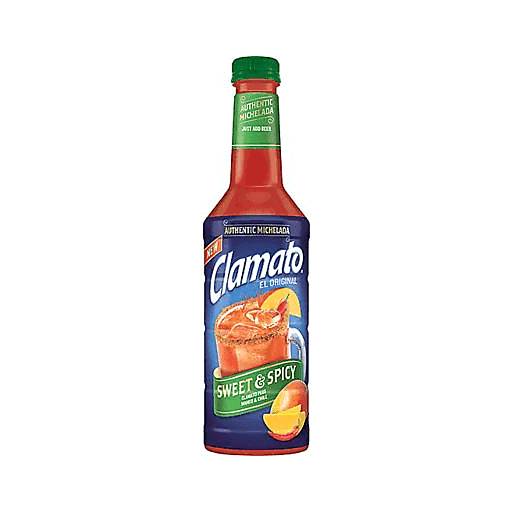 Order CLAMATO SWEET & SPICY 1L (1 LTR) 125833 food online from Bevmo! store, Lafayette on bringmethat.com